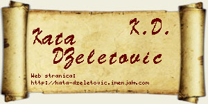 Kata DŽeletović vizit kartica